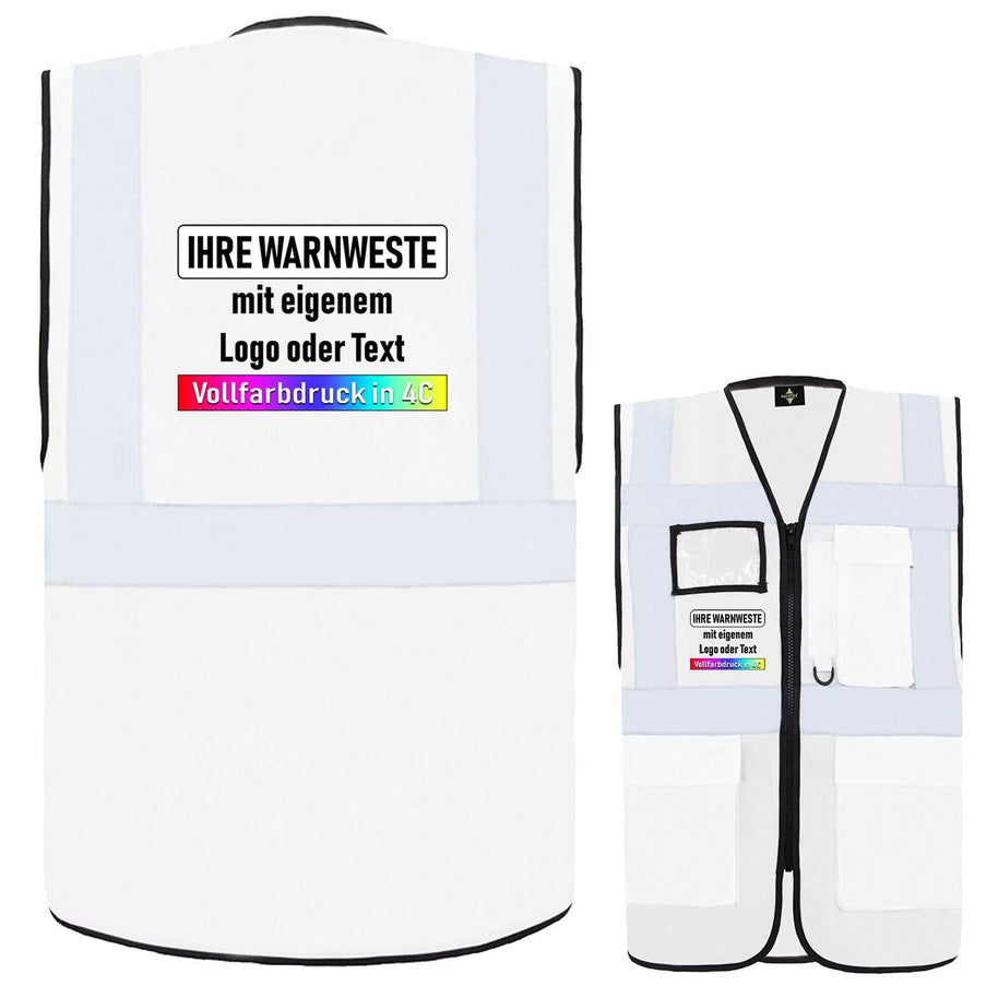 Weiß reflektierende Korntex Comfort-Multifunktionsweste 