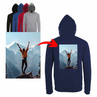Bedruckte Kapuzenjacke Sol's Stone mit eigenem Foto und Text individuell gestalten