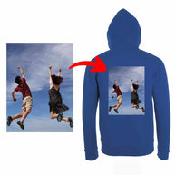 Personalisierte Kapuzenjacke Sol's Stone mit eigenem Foto und Textdruck