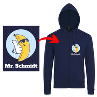 Bedruckte Kapuzenjacke Sol's Stone mit eigenem Foto und Text selbst gestalten, hochwertiger Hoodie mit Reißverschluss und Oeko-Tex-zertifiziertem Druck