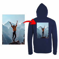 Bedruckte Kapuzenjacke Sol's Stone mit individuellem Foto und Text, hochwertiger Hoodie zum selbst gestalten