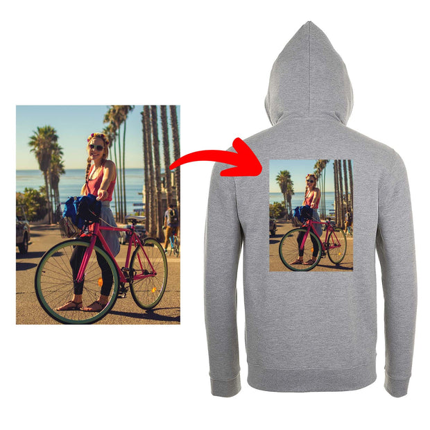 Bedruckte Kapuzenjacke Sol's Stone // Hooded Sweater mit eigenem Foto Text Logo gestalten