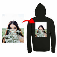 Bedruckte Kapuzenjacke Sol's Stone mit eigenem Foto und Text, Kapuzenjacken selbst gestalten, weiches 50/50-Mischgewebe, Reißverschluss-Hoodie mit farbigem DTF-Druck