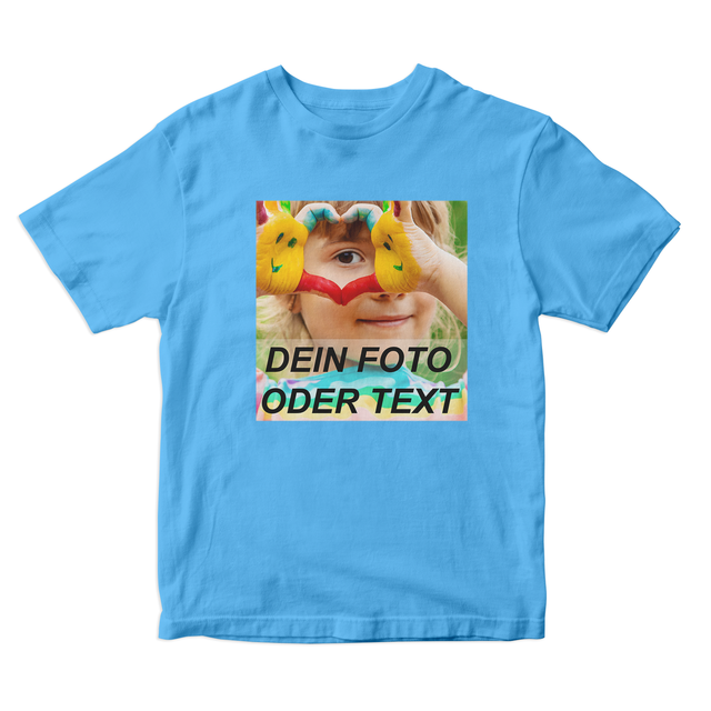 Bedrucktes Kinder T-Shirt Sol's Regent Kids // 100% Baumwolle // vollfarbig bedruckt mit Foto Text Logo Name