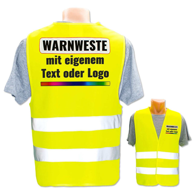 Kinder Warnwesten Korntex Aarhus mit Klettverschluss und Leuchtstreifen für Kita und Grundschule