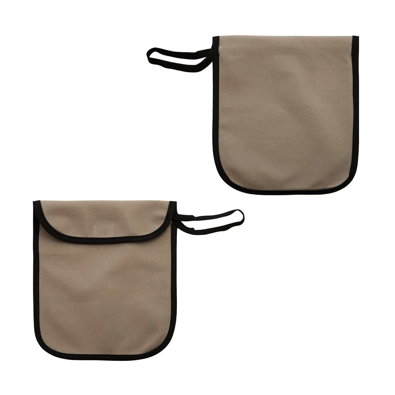 Korntex Aufbewahrungsbeutel „Naples“ aus robustem Polyester mit Klettverschluss und Trageschlaufe für Warnwesten, 20x17 cm, bedruckbar