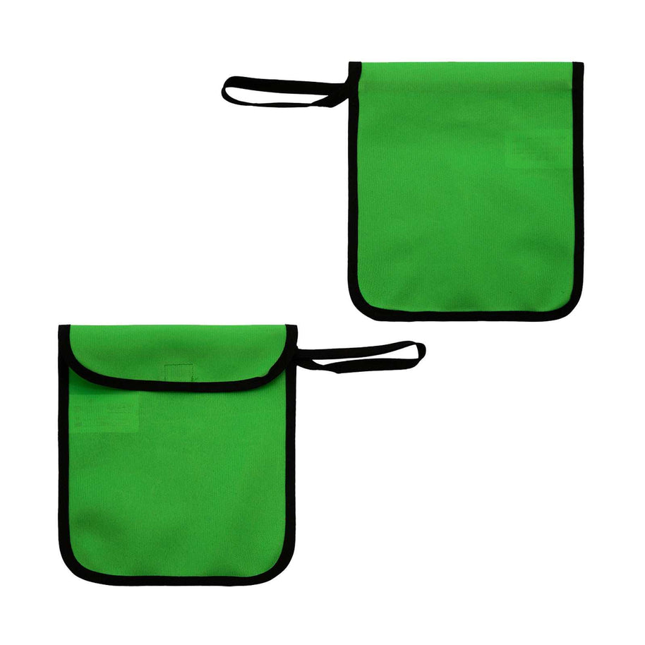 Korntex Aufbewahrungsbeutel Naples grün mit Klettverschluss und Trageschlaufe aus robustem Polyester für Warnwesten