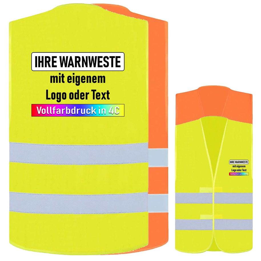 Korntex Warnwesten Freiburg mit Leuchtstreifen und Klettverschluss, EN ISO 20471 zertifiziert