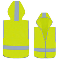 Korntex Kinder Test-Warnweste „Odense“ gelb mit Kapuze aus atmungsaktivem Polyester für Grundschulkinder