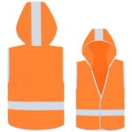 Korntex Kinder Test-Warnweste mit Kapuze „Odense“ für Grundschulkinder in Gelb aus atmungsaktivem Polyester