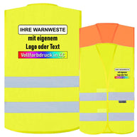 Warnweste Goeppingen aus Baumwollmischgewebe mit reflektierenden Streifen und verstellbaren Klettverschlüssen