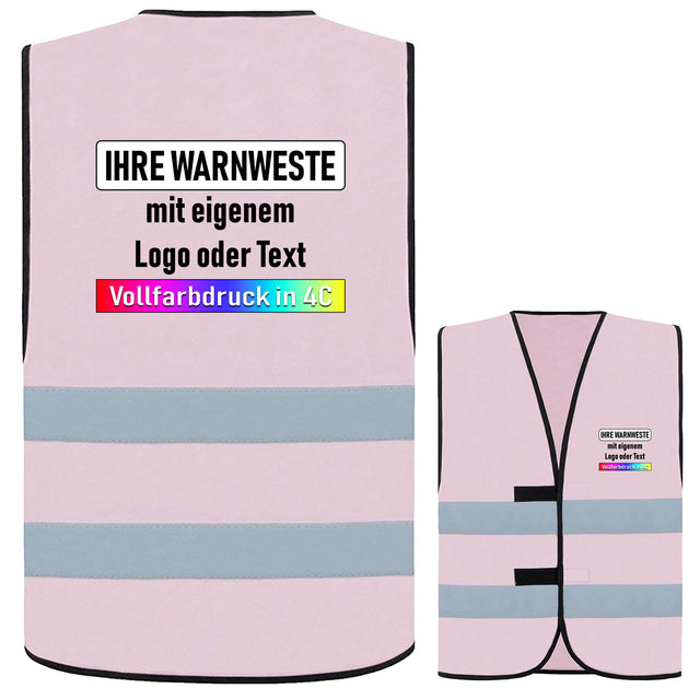 Korntex Warnweste "Dortmund" mit zwei Leuchtstreifen und Klettverschluss // optional mit Druck