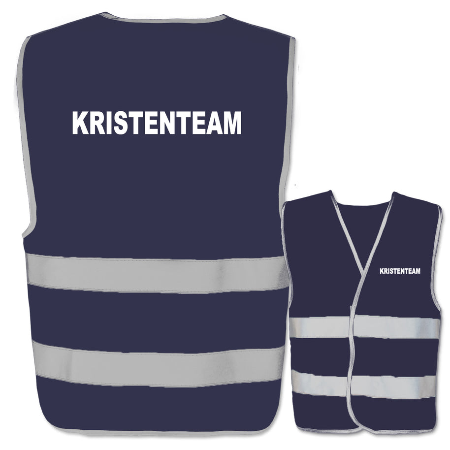 Krisenteam-Warnwesten mit zwei Leuchtstreifen // viele Farben und Größen // abweichender Begriff möglich