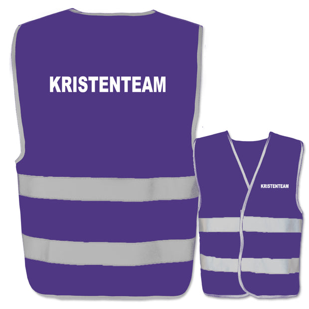 Krisenteam-Warnwesten mit zwei Leuchtstreifen // viele Farben und Größen // abweichender Begriff möglich