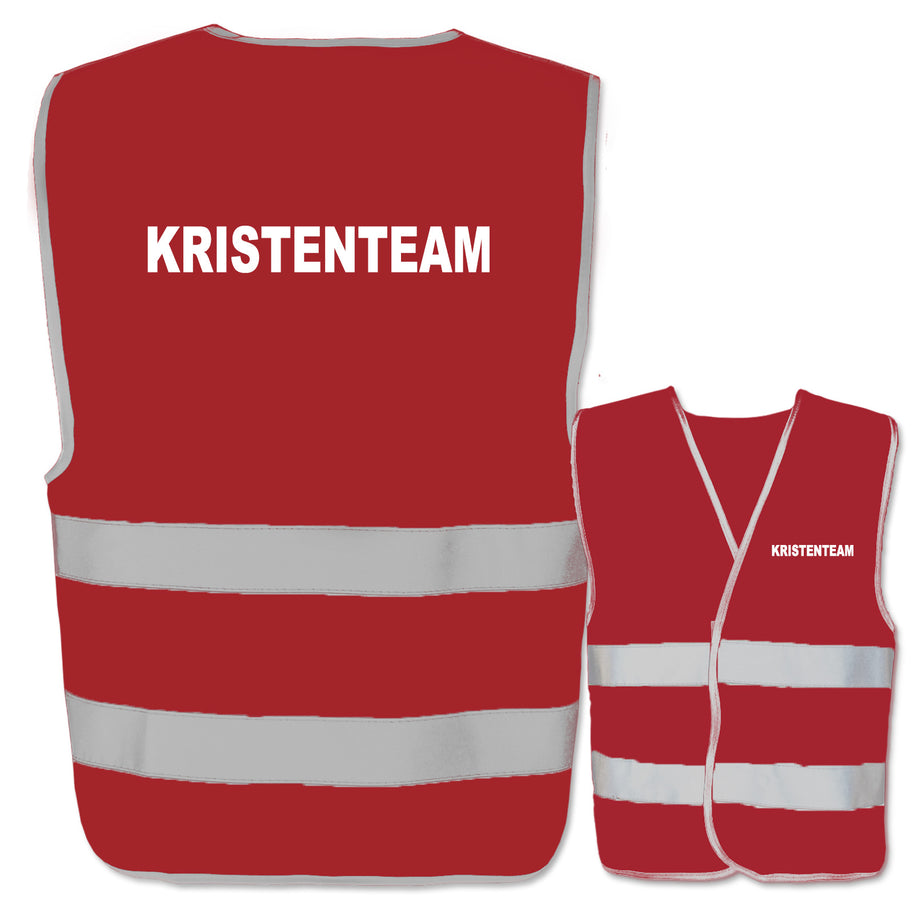Krisenteam-Warnwesten mit zwei Leuchtstreifen // viele Farben und Größen // abweichender Begriff möglich