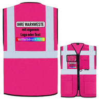 Korntex Multifunktionsweste Berlin mit Taschen, Reißverschluss und Leuchtstreifen in verschiedenen Größen und Farben