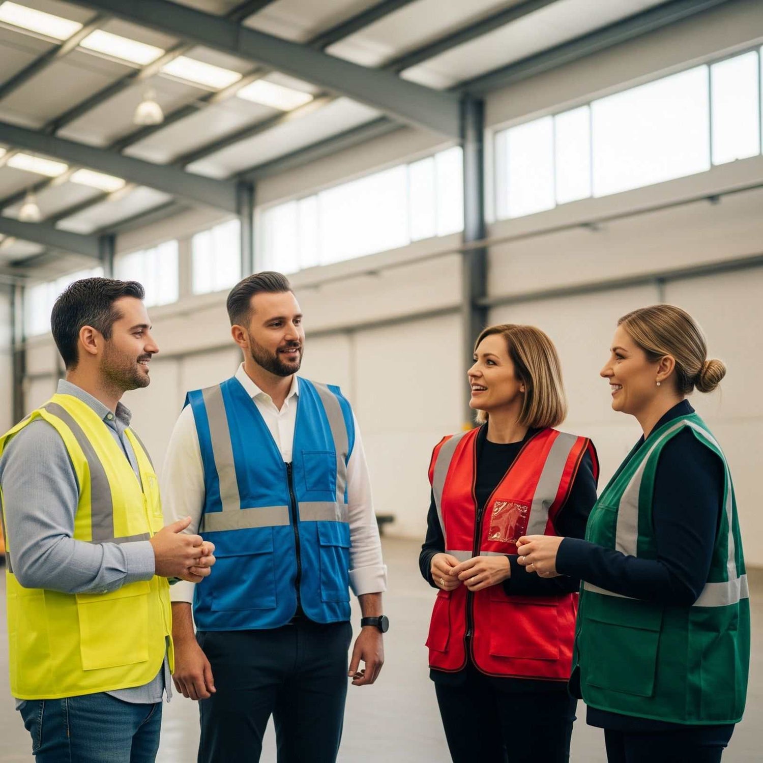 Korntex Multifunktionsweste in verschiedenen Farben mit mehreren Taschen und reflektierenden Leuchtstreifen, ideal für private und geschäftliche Nutzung