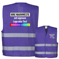Portwest C474 / F474 Warnweste mit zwei Reflexstreifen & Klettverschluss // optional mit Druck