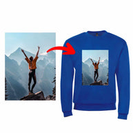 Kapuzen-Sweater Sol's Comet mit eigenem Foto und Logo bedruckt, weiches Mischgewebe, vollfarbiger Oeko-Tex zertifizierter Druck