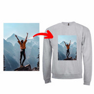 Kapuzen-Sweater mit eigenem Foto bedruckt, Sol's Comet hochwertiger Pullover aus weichem Mischgewebe