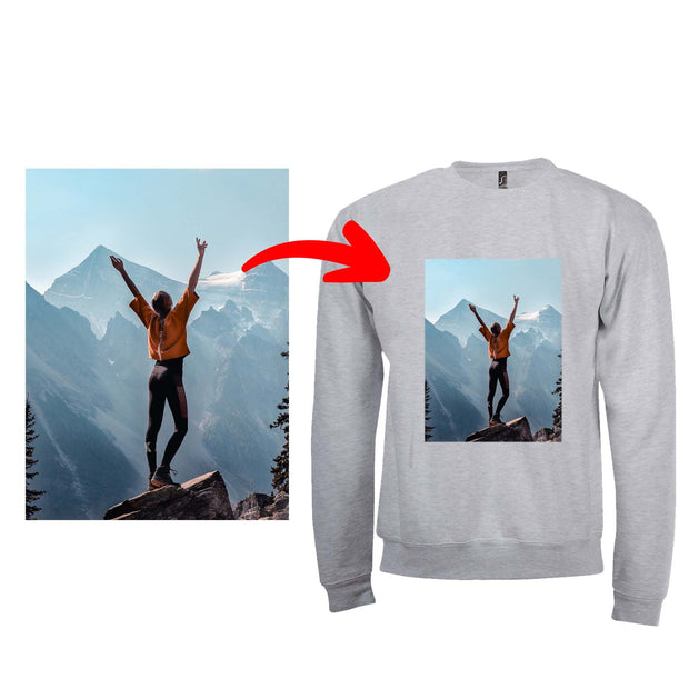 Bedruckter Pullover Sol's Comet // Sweater mit eigenem Foto Text Logo