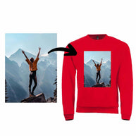 Kapuzensweater Sol's Comet mit eigenem Foto bedruckt aus weichem Mischgewebe und farbbrillantem Druck