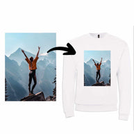 Kapuzen-Sweater mit eigenem Foto bedruckt aus weichem Mischgewebe Sol's Comet Modell