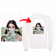 Kapuzen-Sweater Sol's Comet mit eigenem Foto und farbigem Druck, weiches 50/50 Mischgewebe