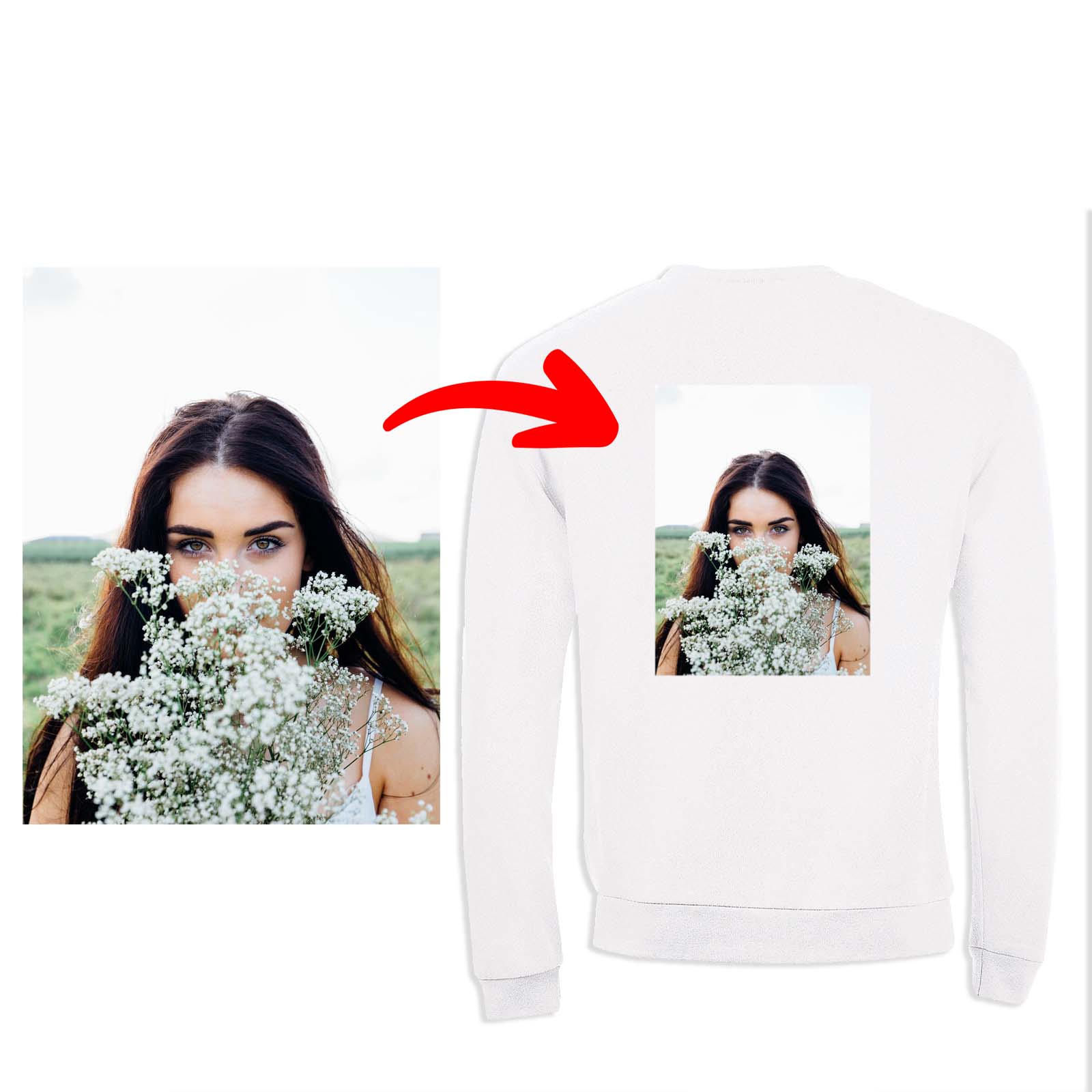 Bedruckter Pullover Sol's Comet // Sweater mit eigenem Foto Text Logo
