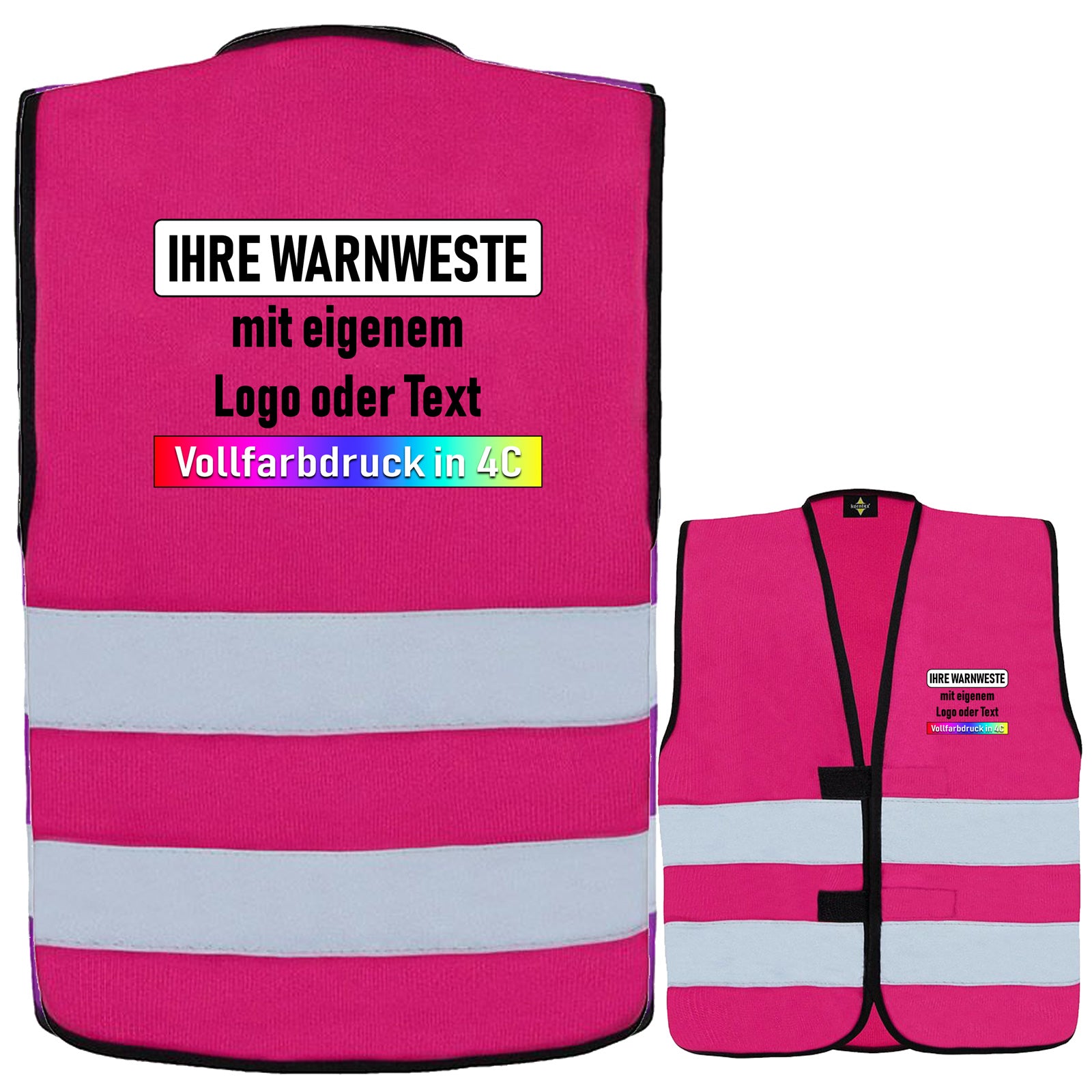 Korntex Reißverschluss-Warnwesten für Kinder 