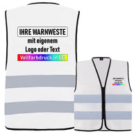 Korntex Reißverschluss-Warnweste "Cologne" gelb mit zwei Leuchtstreifen und Klettverschluss