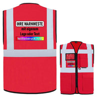 Korntex Multifunktionsweste „Berlin“ mit Taschen, Reißverschluss und reflektierenden Leuchtstreifen in verschiedenen Farben und Größen