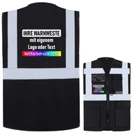 Korntex Multifunktionsweste Berlin mit Reißverschluss, Taschen und Leuchtstreifen in verschiedenen Farben und Größen