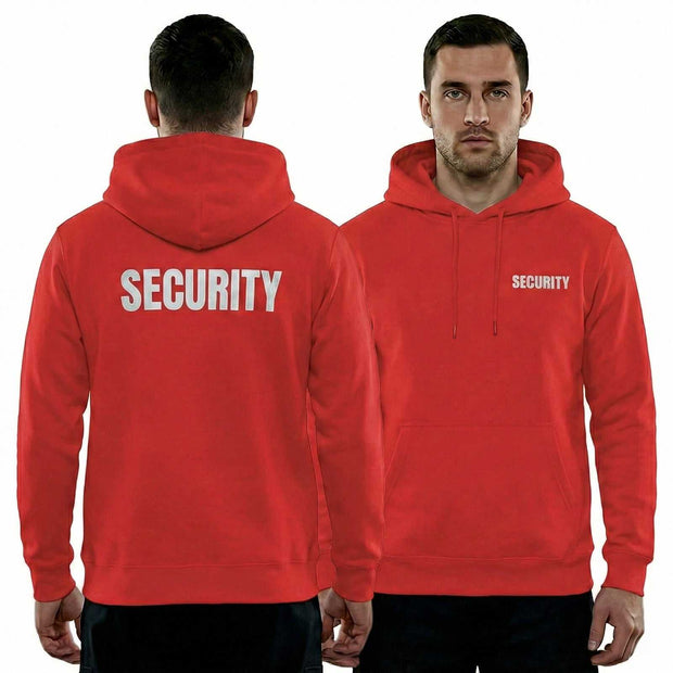 Security Hoodie Sol's with snake print, black hoodie with reflective and washable DTF print, soft 50/50 cotton-polyester blend, available in various colors and sizes