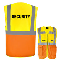 Security-Multifunktionsweste mit Taschen und Reißverschluss // viele Farben und Größen // abweichender Begriff möglich