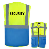 Security-Multifunktionsweste mit Taschen und Reißverschluss // viele Farben und Größen // abweichender Begriff möglich