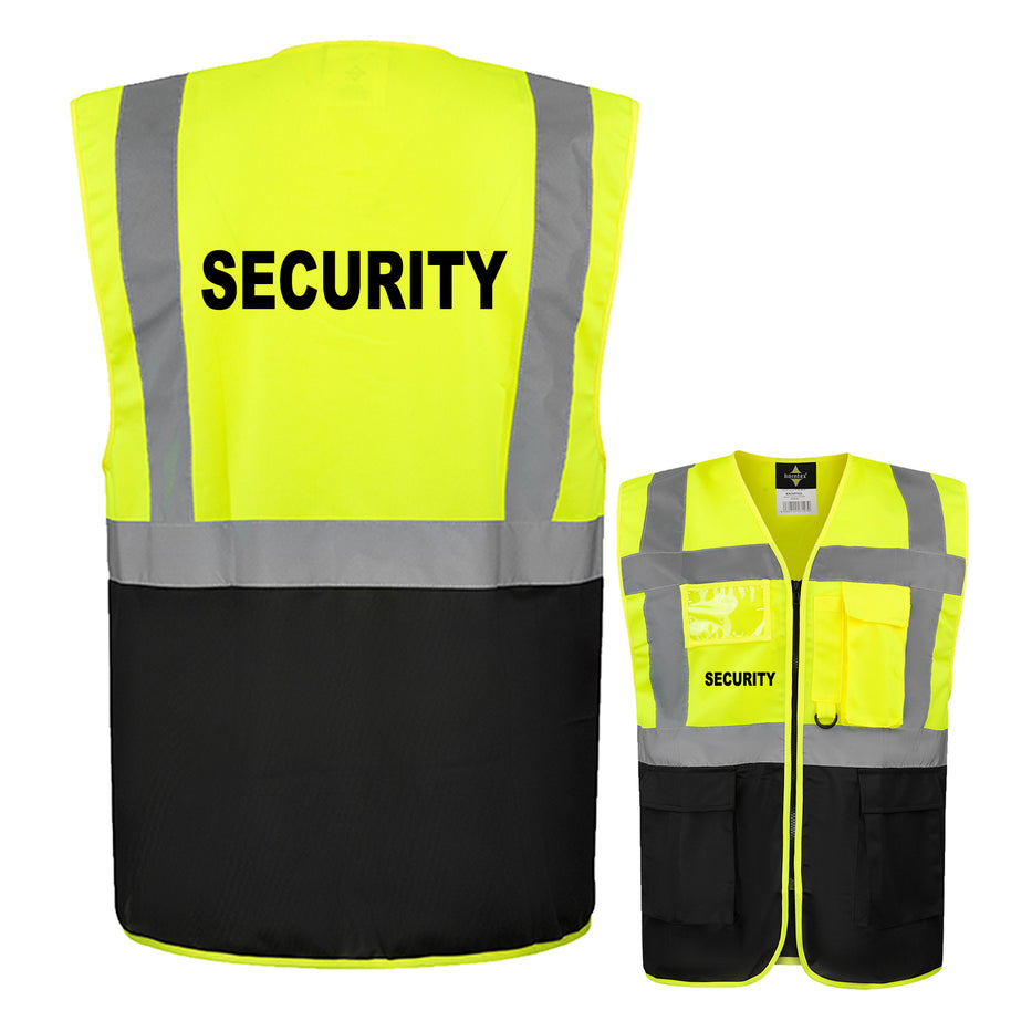 Security-Multifunktionsweste mit Taschen und Reißverschluss // viele Farben und Größen // abweichender Begriff möglich
