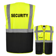 Security-Multifunktionsweste mit Taschen und Reißverschluss // viele Farben und Größen // abweichender Begriff möglich