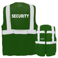 Security-Multifunktionsweste mit Taschen und Reißverschluss in verschiedenen Farben und Größen, reflektierend und zertifiziert
