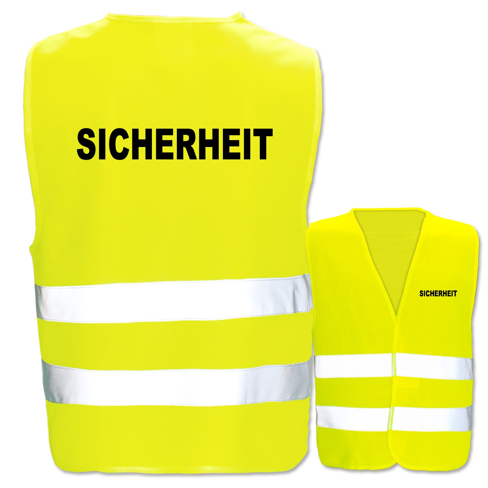 Sicherheit-Warnwesten mit zwei Leuchtstreifen // viele Farben und Größen // abweichender Begriff möglich