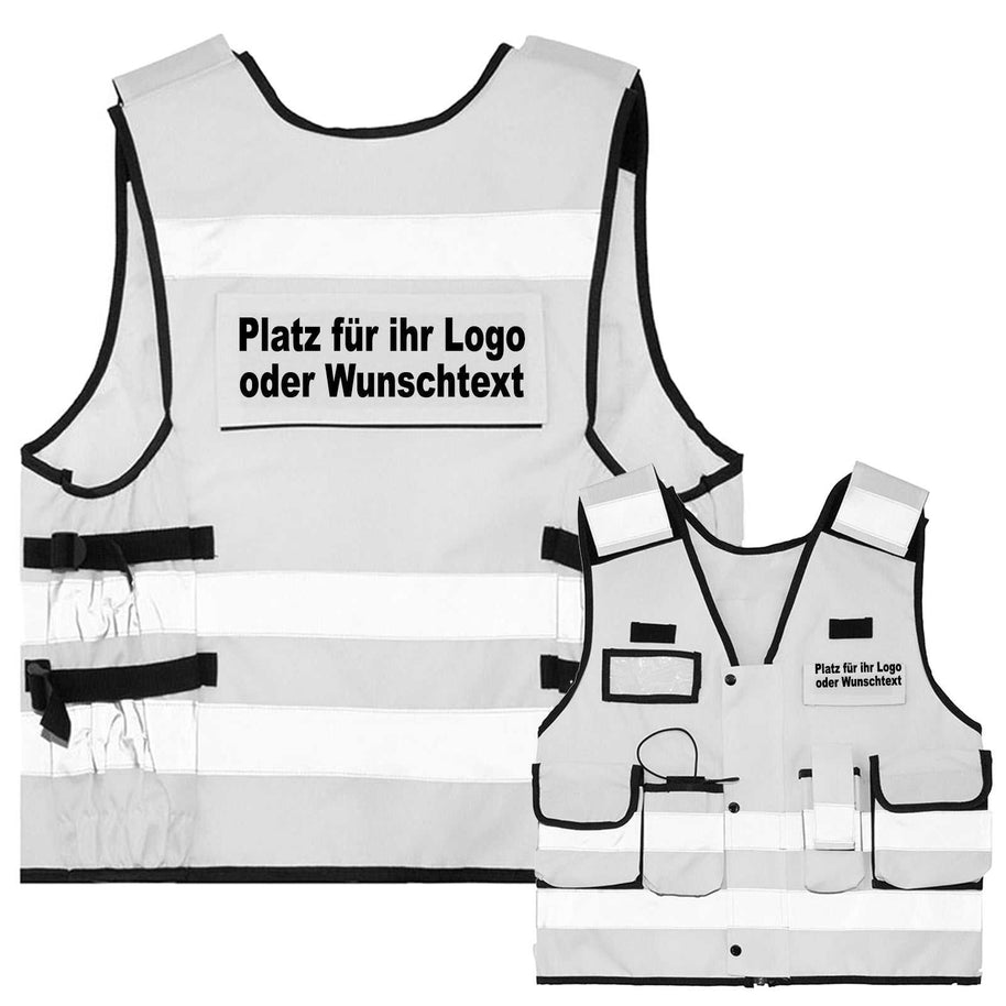 Tactical Weste Korntex „Stammheim“ // zertifiziert // dicker Stoff // viele Taschen // Patches & Flauschband // ideal für Security & Einsatzkräfte // optional mit Aufdruck