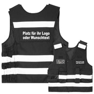 Tactical Weste Korntex „Stammheim“ // zertifiziert // dicker Stoff // viele Taschen // Patches & Flauschband // ideal für Security & Einsatzkräfte // optional mit Aufdruck