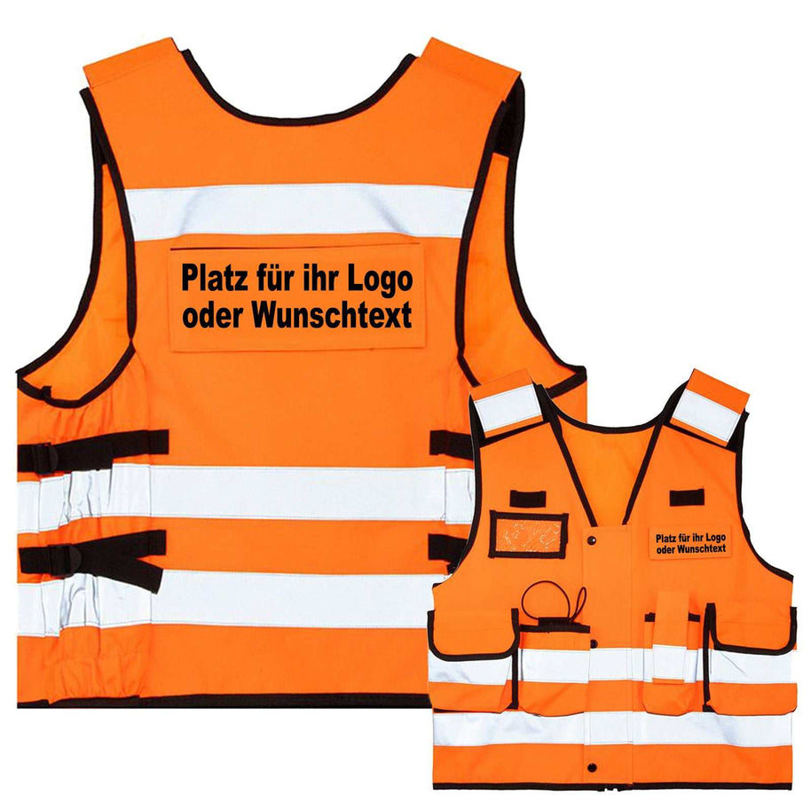 Tactical Weste Korntex „Stammheim“ // zertifiziert // dicker Stoff // viele Taschen // Patches & Flauschband // ideal für Security & Einsatzkräfte // optional mit Aufdruck