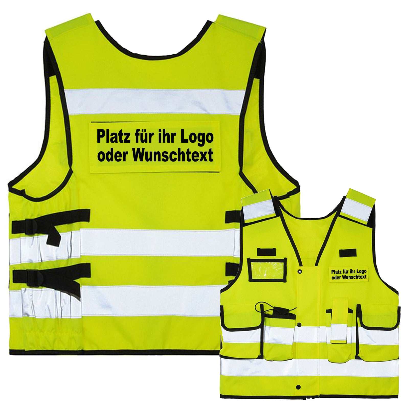 Tactical Weste Korntex „Stammheim“ // zertifiziert // dicker Stoff // viele Taschen // Patches & Flauschband // ideal für Security & Einsatzkräfte // optional mit Aufdruck