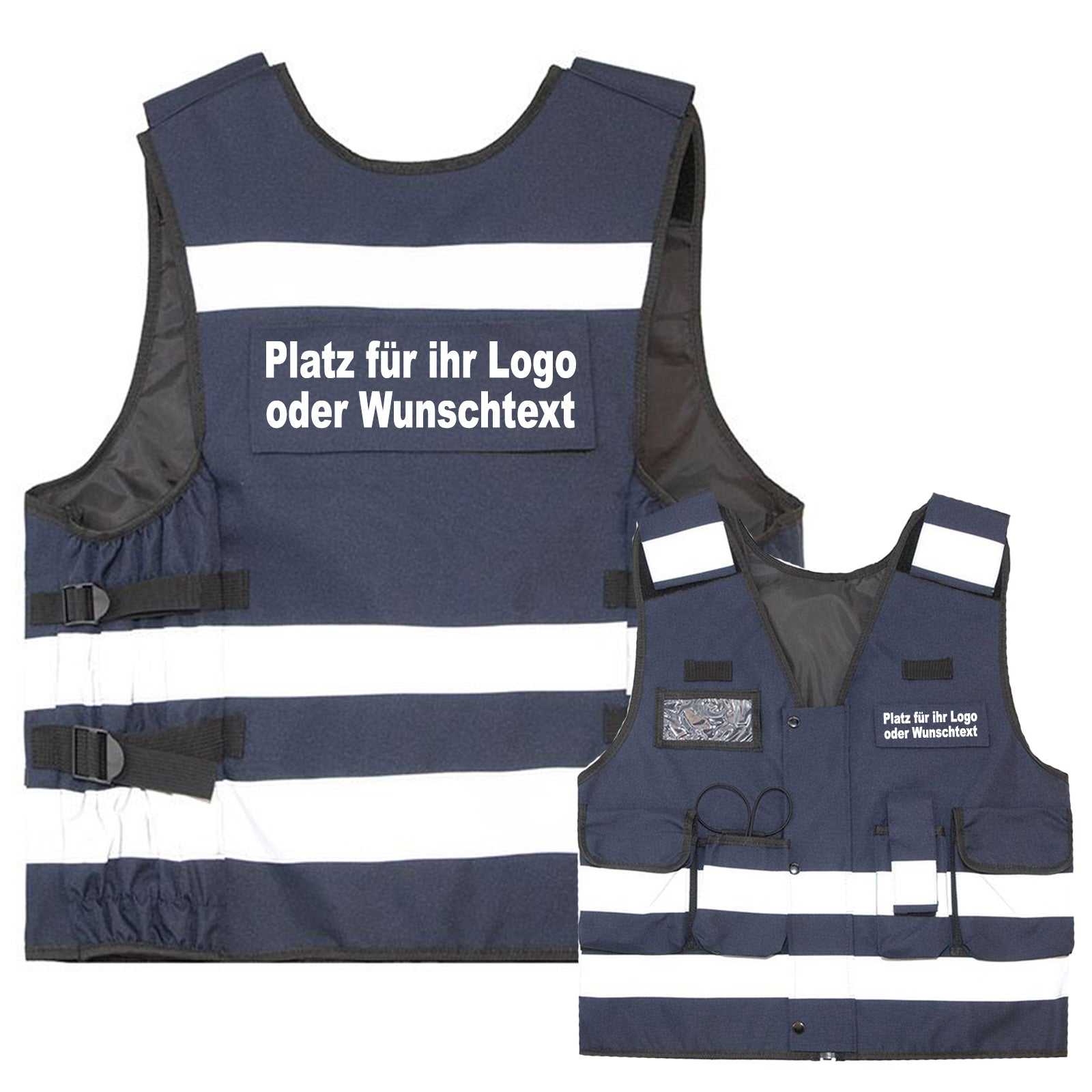 Tactical Weste Korntex „Stammheim“ // zertifiziert // dicker Stoff // viele Taschen // Patches & Flauschband // ideal für Security & Einsatzkräfte // optional mit Aufdruck