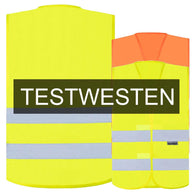 Unbedruckte Test Warnweste aus Baumwollmischgewebe „Goeppingen“