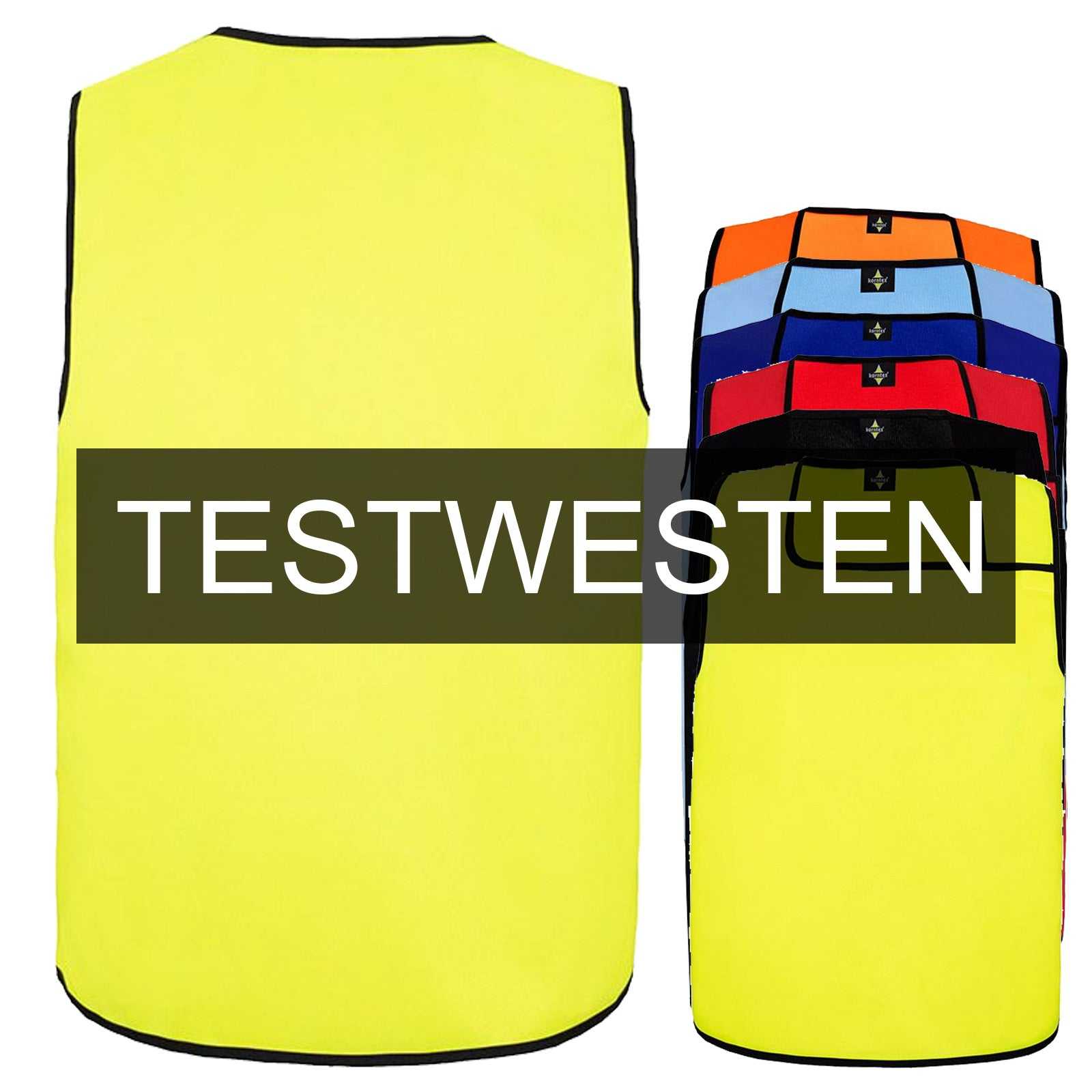 Unbedruckte Test-Warnweste „Sylt“ ohne Leuchtstreifen