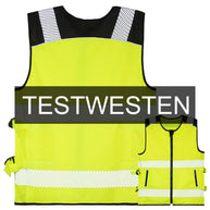 Unbedruckte Korntex Hi-Vis Mesh Test Warnweste “Naxos” - für Motorradfahrer mit zwei Leuchtstreifen und Reißverschluss