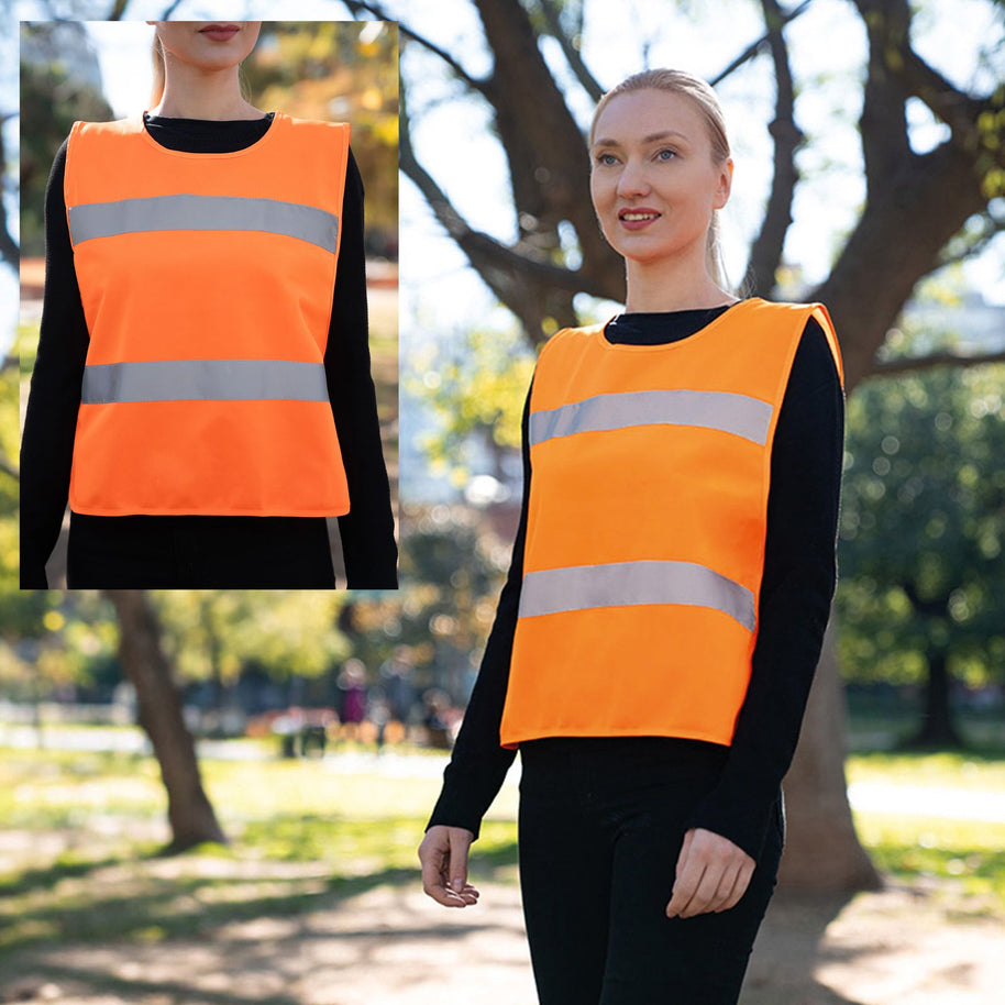 Korntex Poncho-Warnwesten "Amigo" für Erwachsene // seitlicher Klett // optional mit Druck