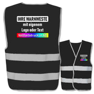 EasyMesh Warnwesten mit zwei Leuchtstreifen und Klettverschluss // viele Größen und Farben // optional mit Druck